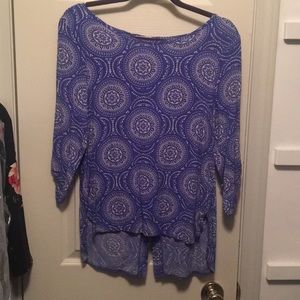 Blue medallion top